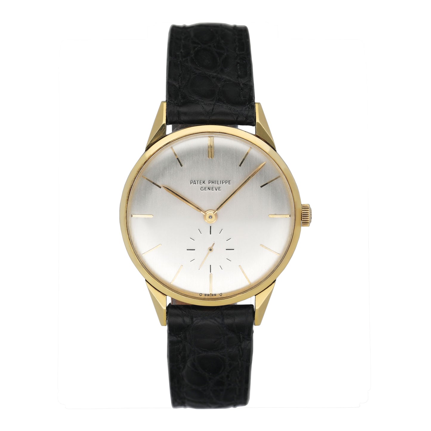 Patek Philippe Calatrava 2568/1 18K Yellow Gold Mens Watch With Archives