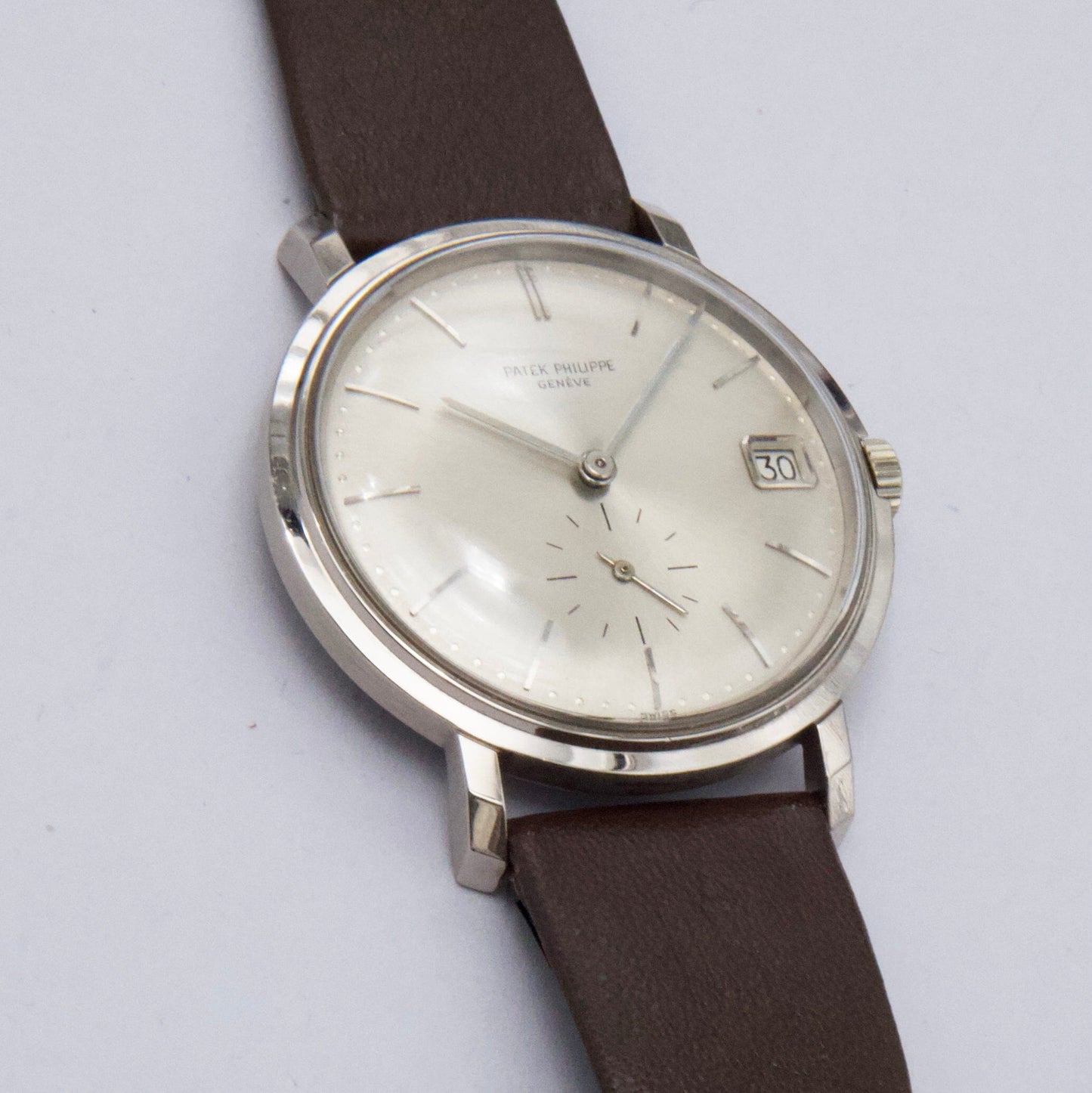 Patek Philippe Calatrava 3445G 18K White Gold Mens Watch - Watches