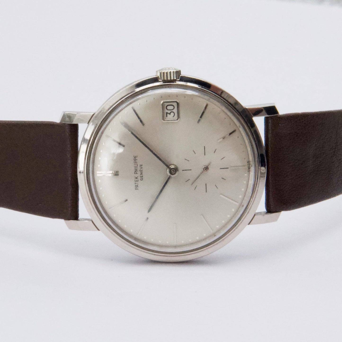 Patek Philippe Calatrava 3445G 18K White Gold Mens Watch - Watches