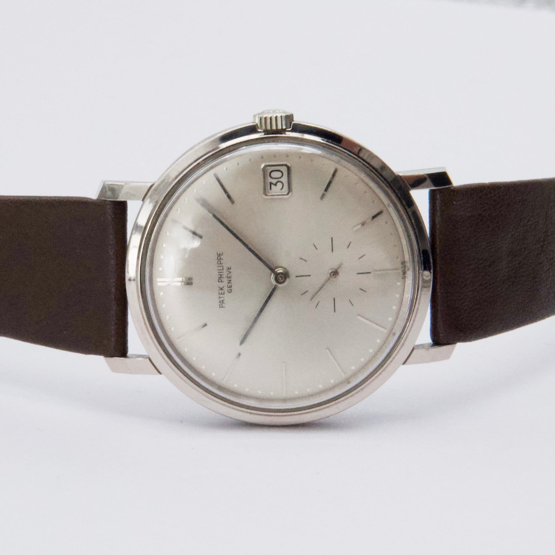 Patek Philippe Calatrava 3445G 18K White Gold Mens Watch - Watches