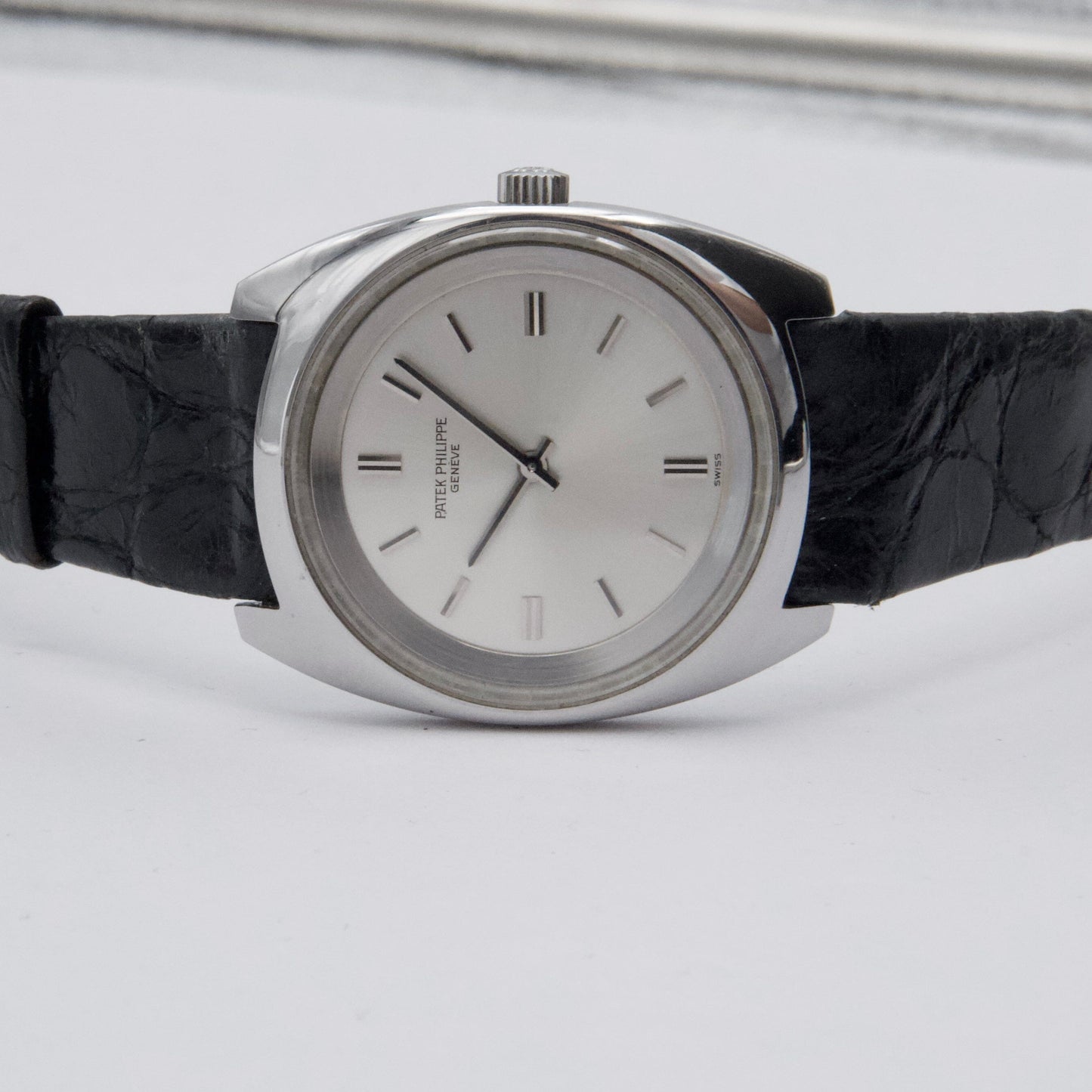 Patek Philippe Calatrava 3579-1 Silver Dial Steel Mens Watch - Watches