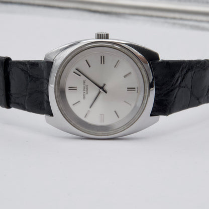 Patek Philippe Calatrava 3579-1 Silver Dial Steel Mens Watch - Watches