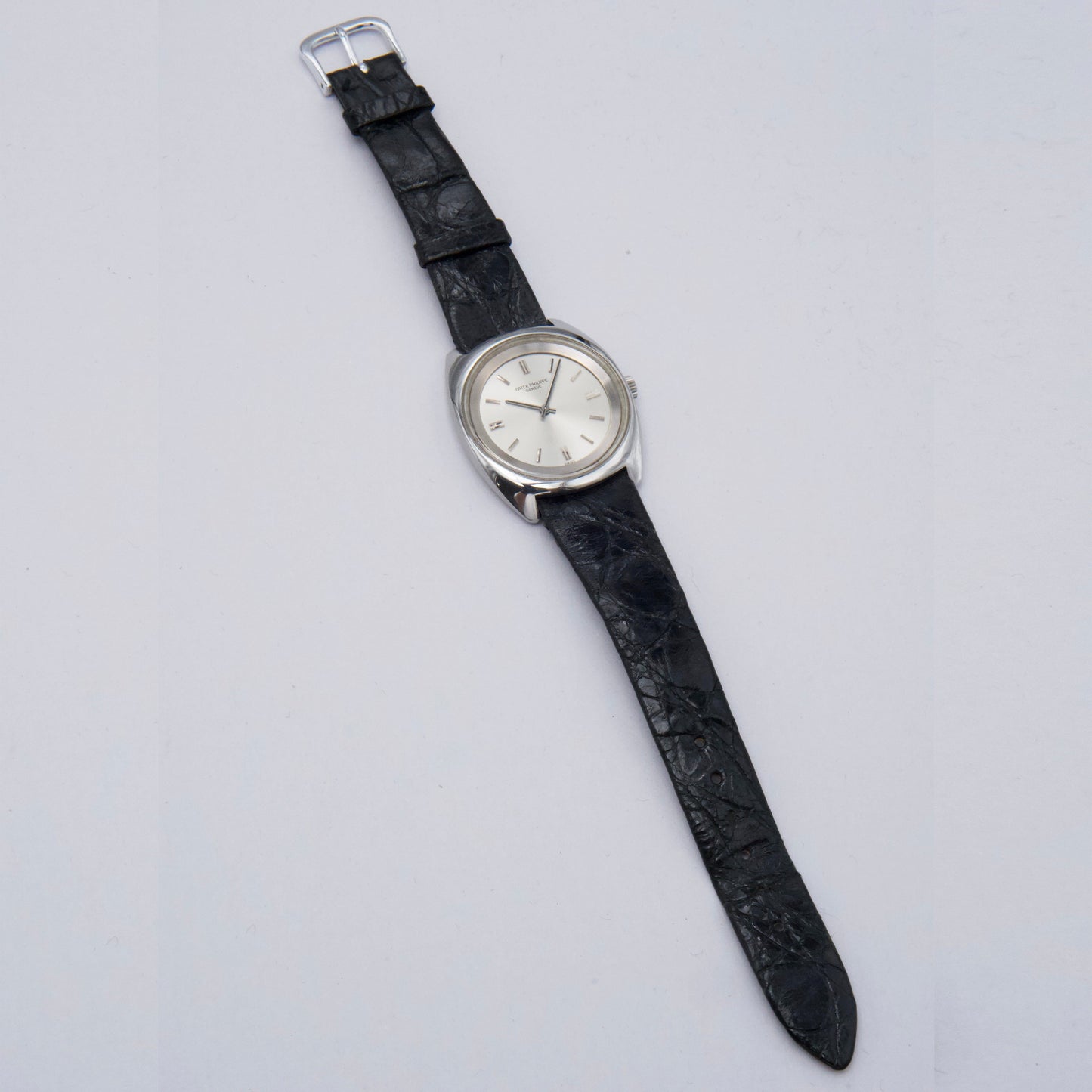 Patek Philippe Calatrava 3579-1 Silver Dial Steel Mens Watch - Watches