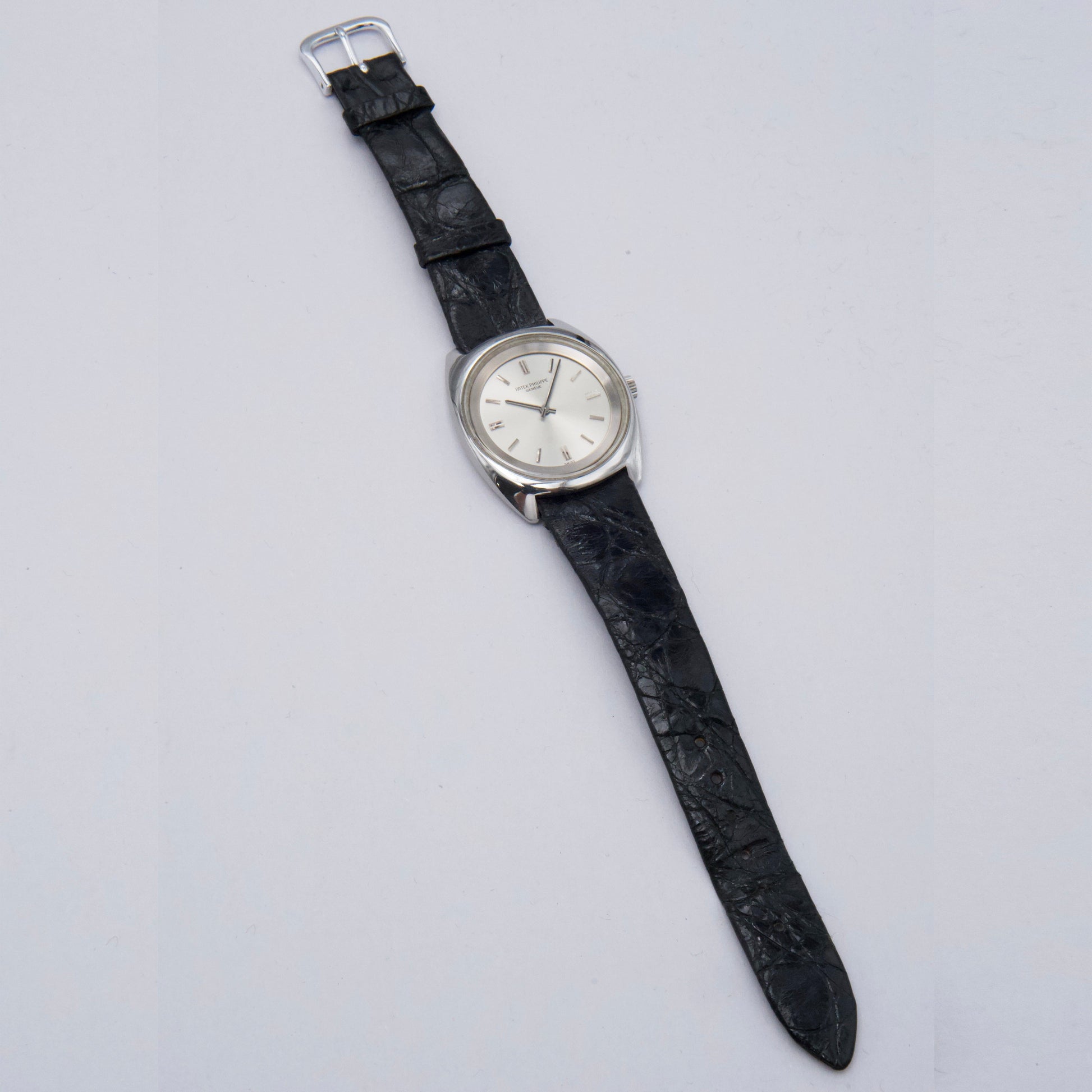 Patek Philippe Calatrava 3579-1 Silver Dial Steel Mens Watch - Watches