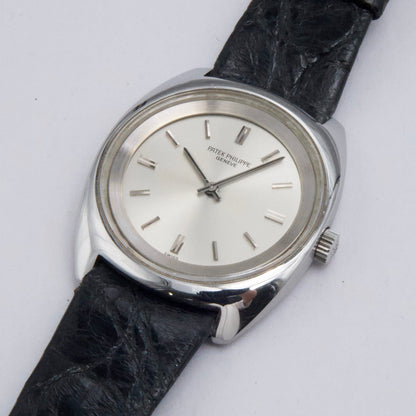 Patek Philippe Calatrava 3579-1 Silver Dial Steel Mens Watch - Watches