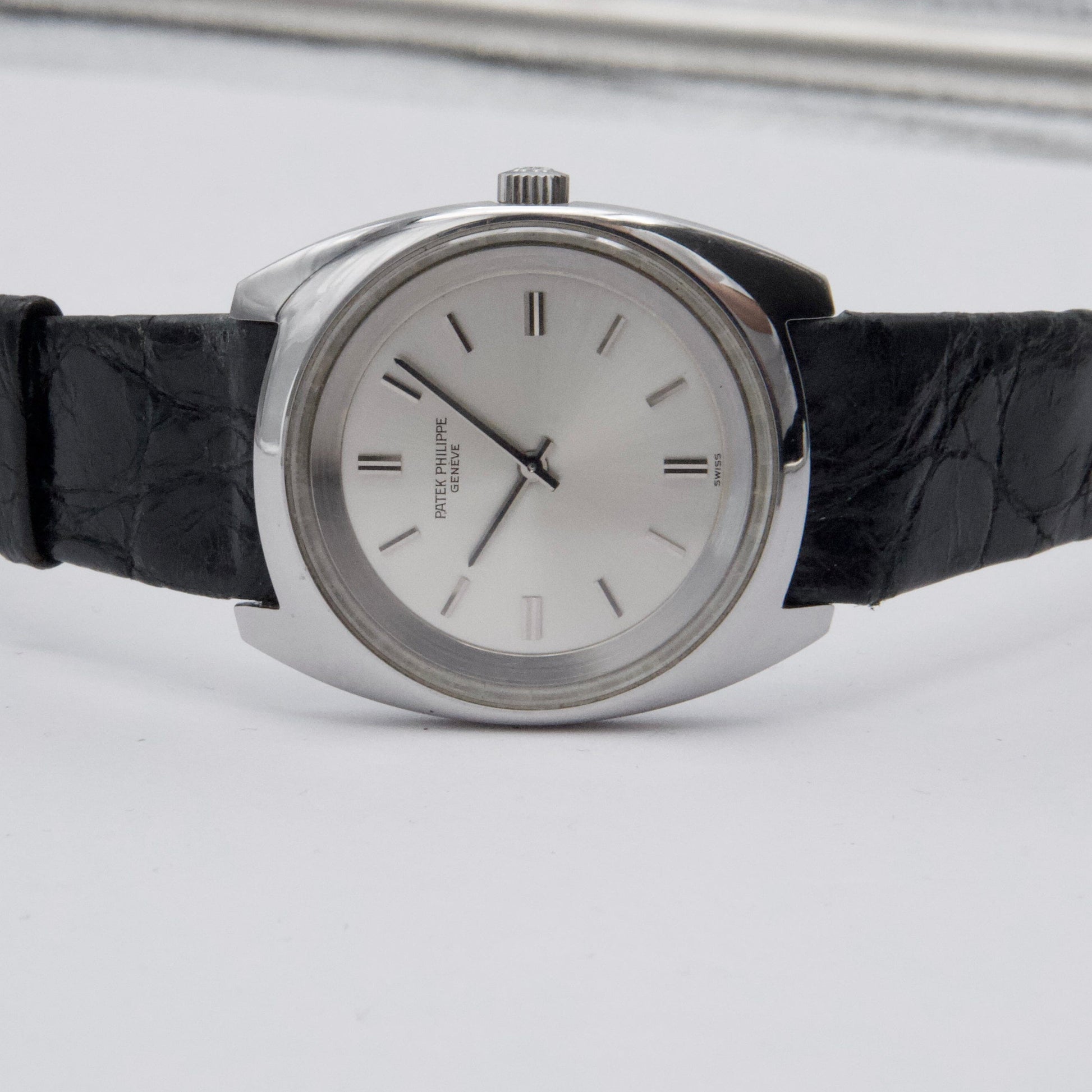 Patek Philippe Calatrava 3579-1 Silver Dial Steel Mens Watch - Watches