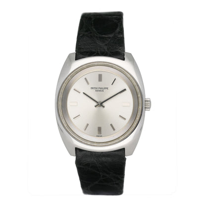 Patek Philippe Calatrava 3579-1 Silver Dial Steel Mens Watch - Watches