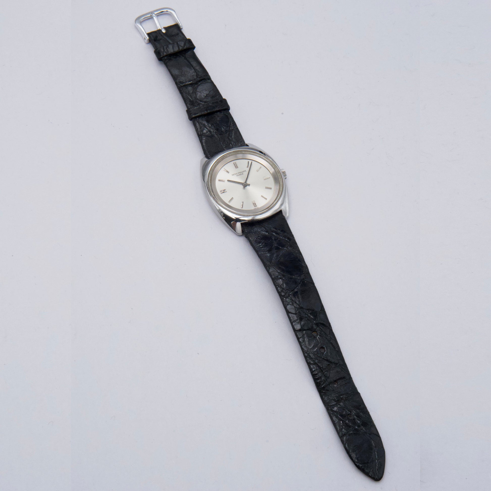 Patek Philippe Calatrava 3579-1 Silver Dial Steel Mens Watch - Watches