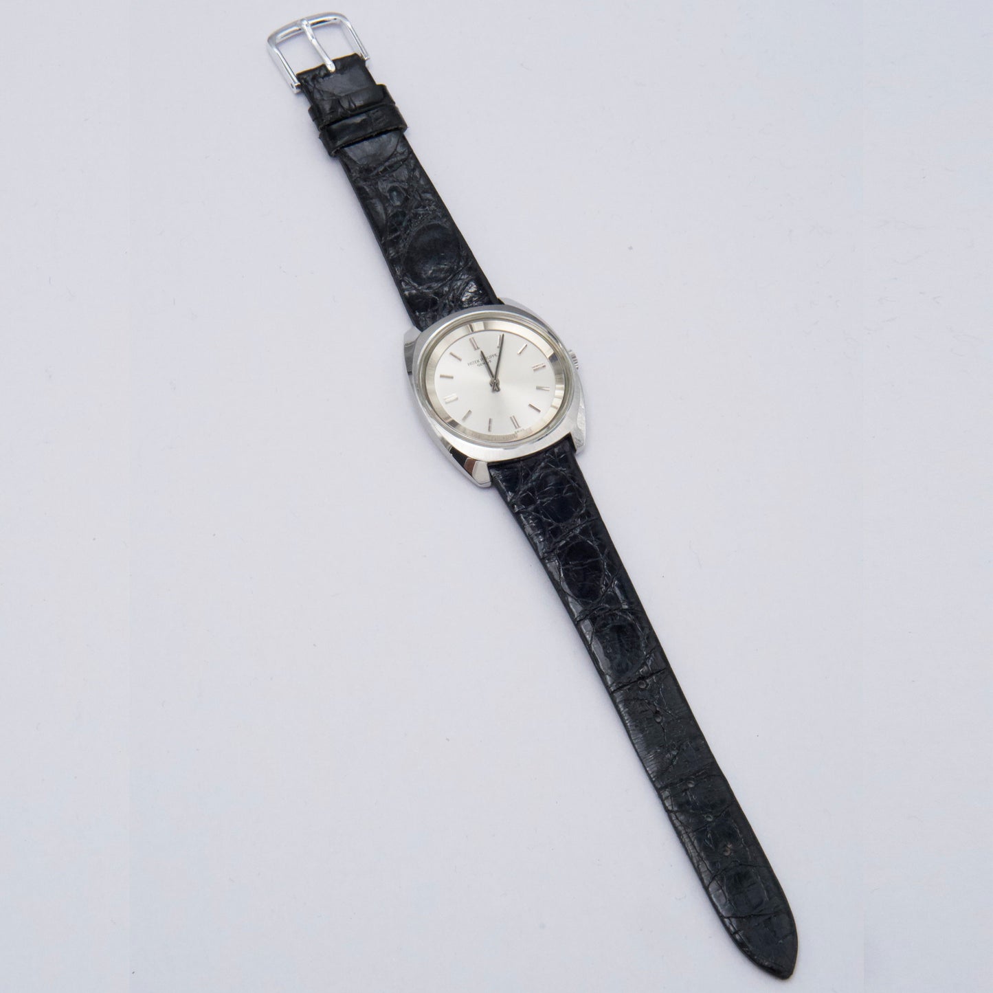 Patek Philippe Calatrava 3579 Silver Dial Steel Mens Watch - Watches