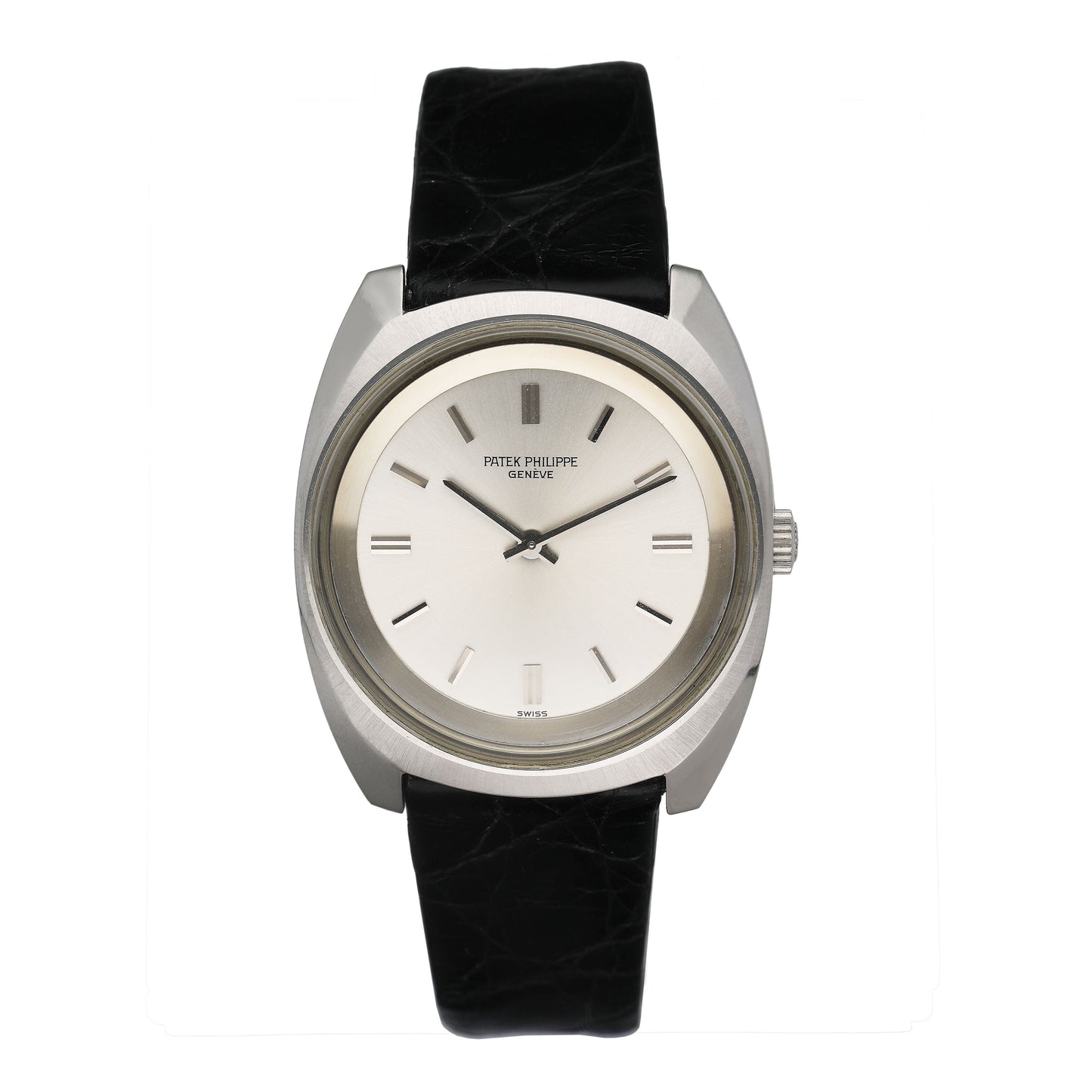 Patek Philippe Calatrava 3579 Silver Dial Steel Mens Watch - Watches