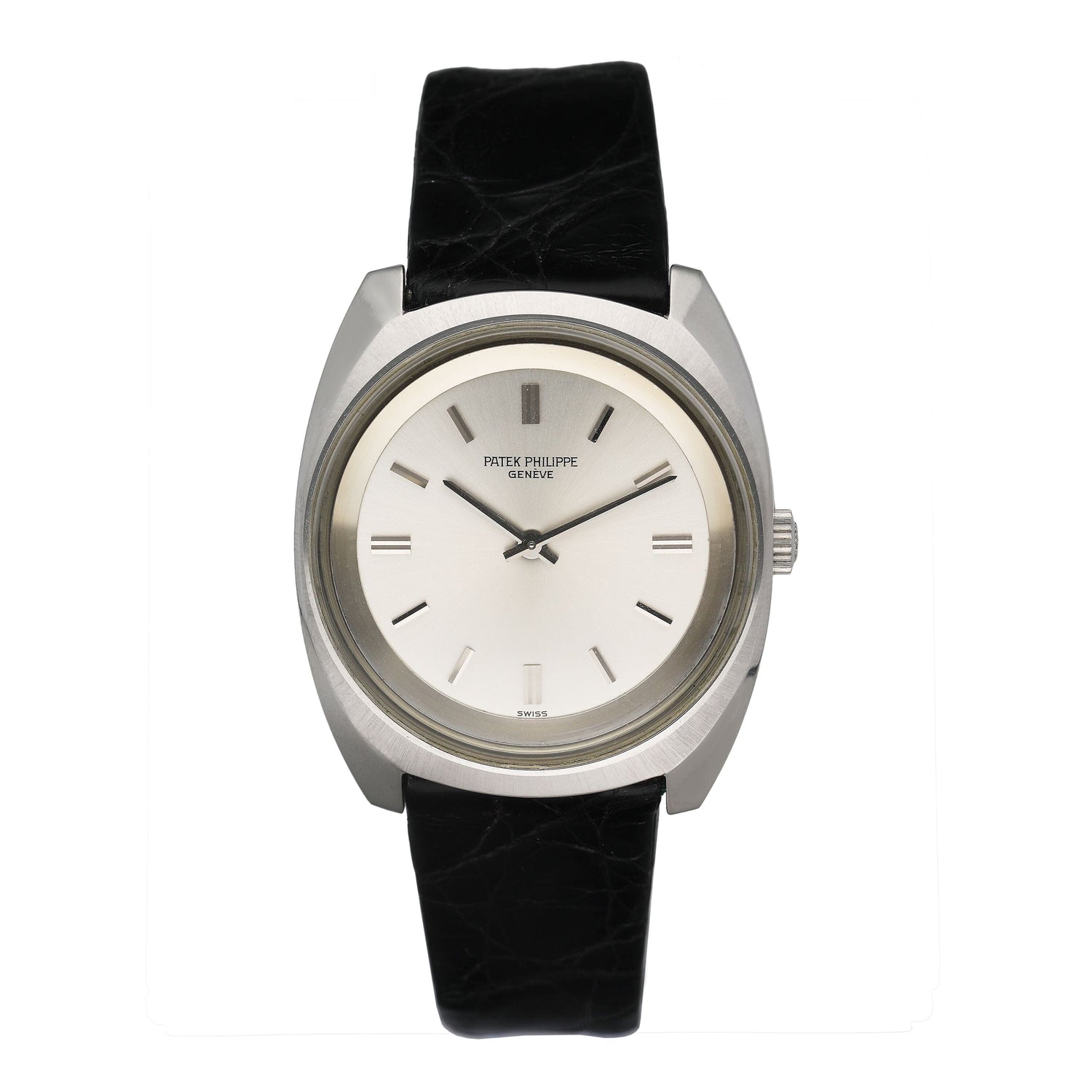 Patek Philippe Calatrava 3579 Silver Dial Steel Mens Watch - Watches