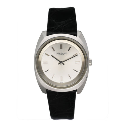 Patek Philippe Calatrava 3579 Silver Dial Steel Mens Watch - Watches