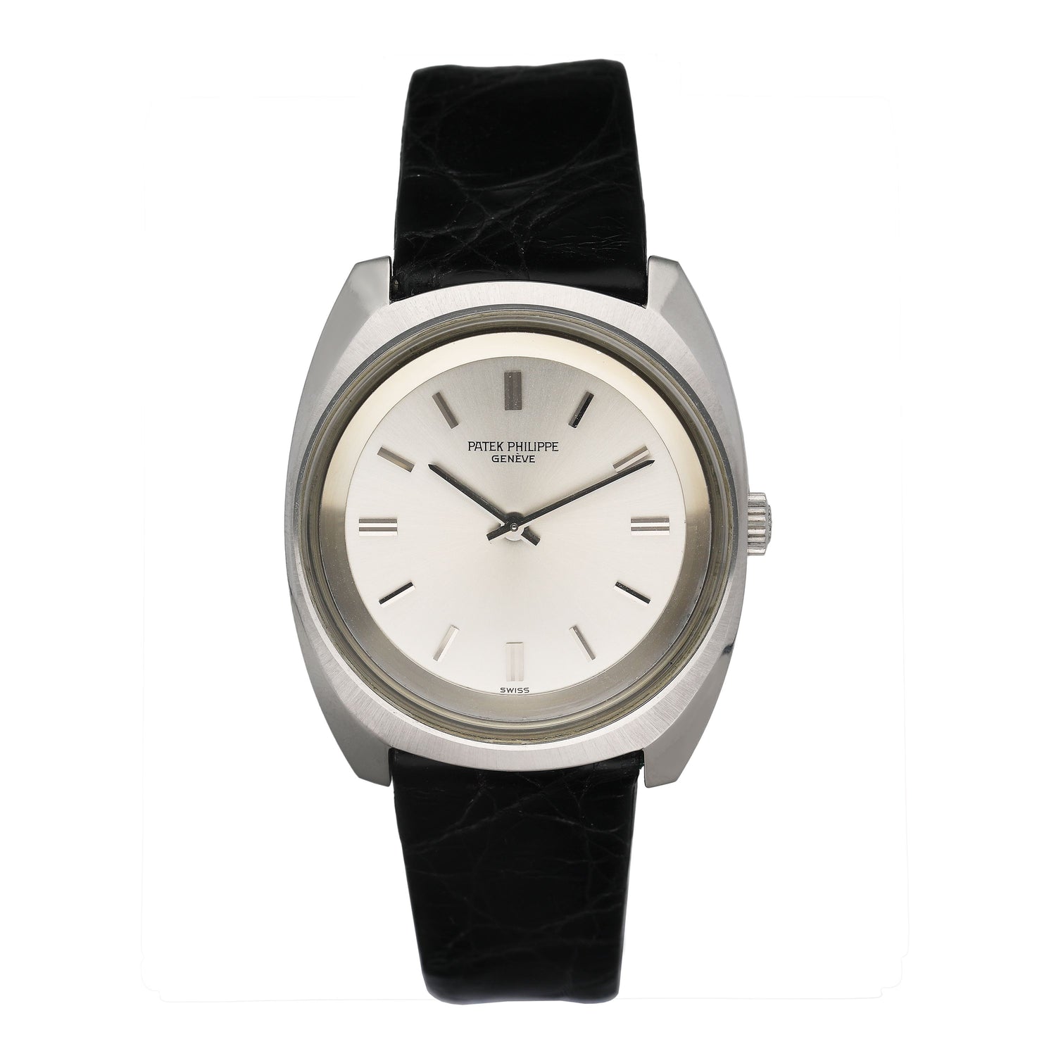 Patek Philippe Calatrava 3579 Silver Dial Steel Mens Watch - Watches