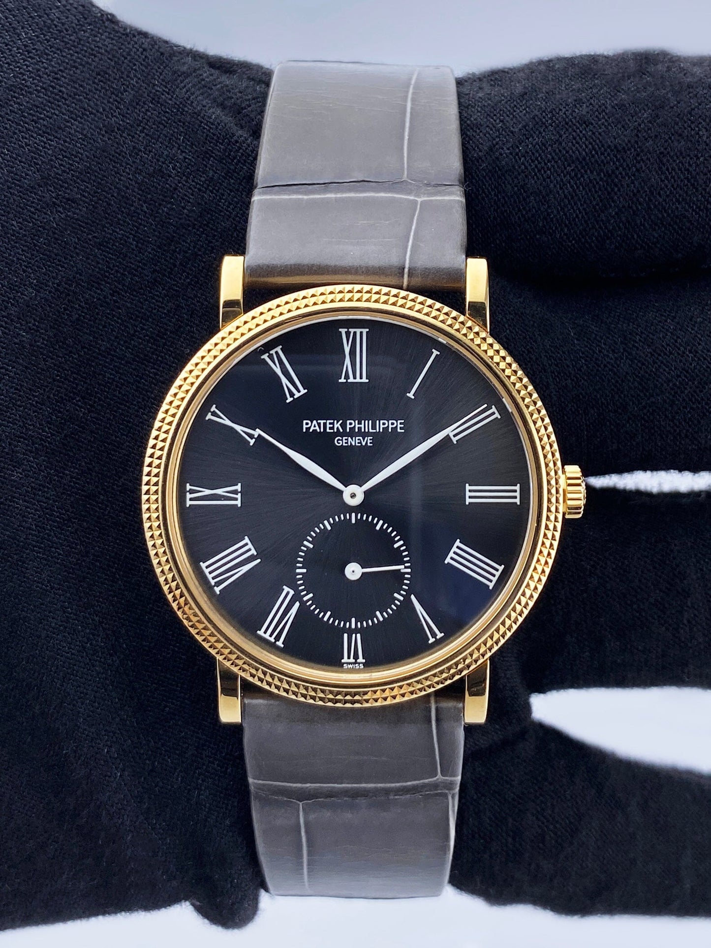 Patek Philippe Calatrava 3919J Gray Dial Mens Watch - Watches