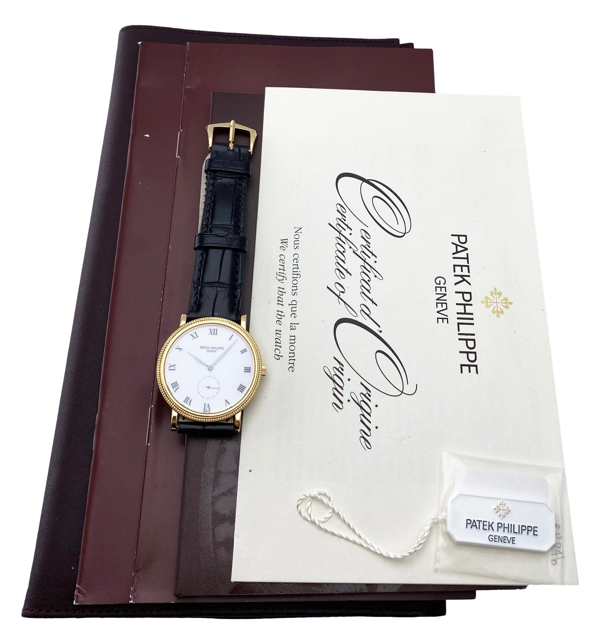 Patek Philippe Calatrava 3919J Mens Watch Box Papers