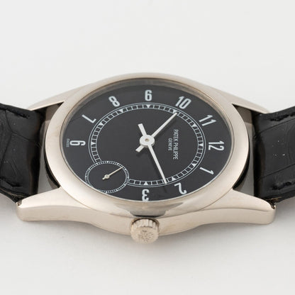 Patek Philippe Calatrava 5000G Black Dial Mens Watch - Watches