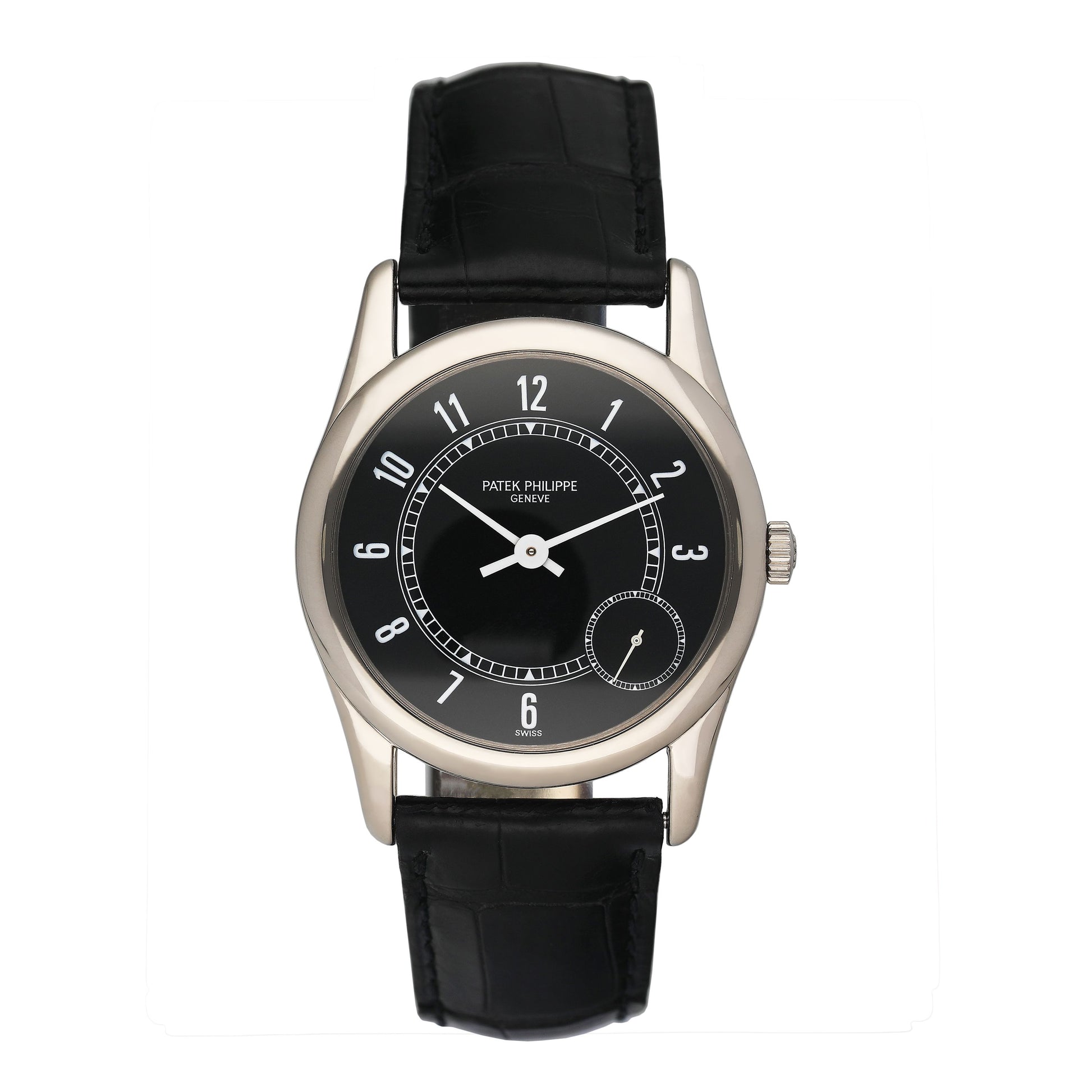 Patek Philippe Calatrava 5000G Black Dial Mens Watch - Watches