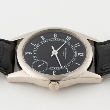 Patek Philippe Calatrava 5000G Black Dial Mens Watch - Watches