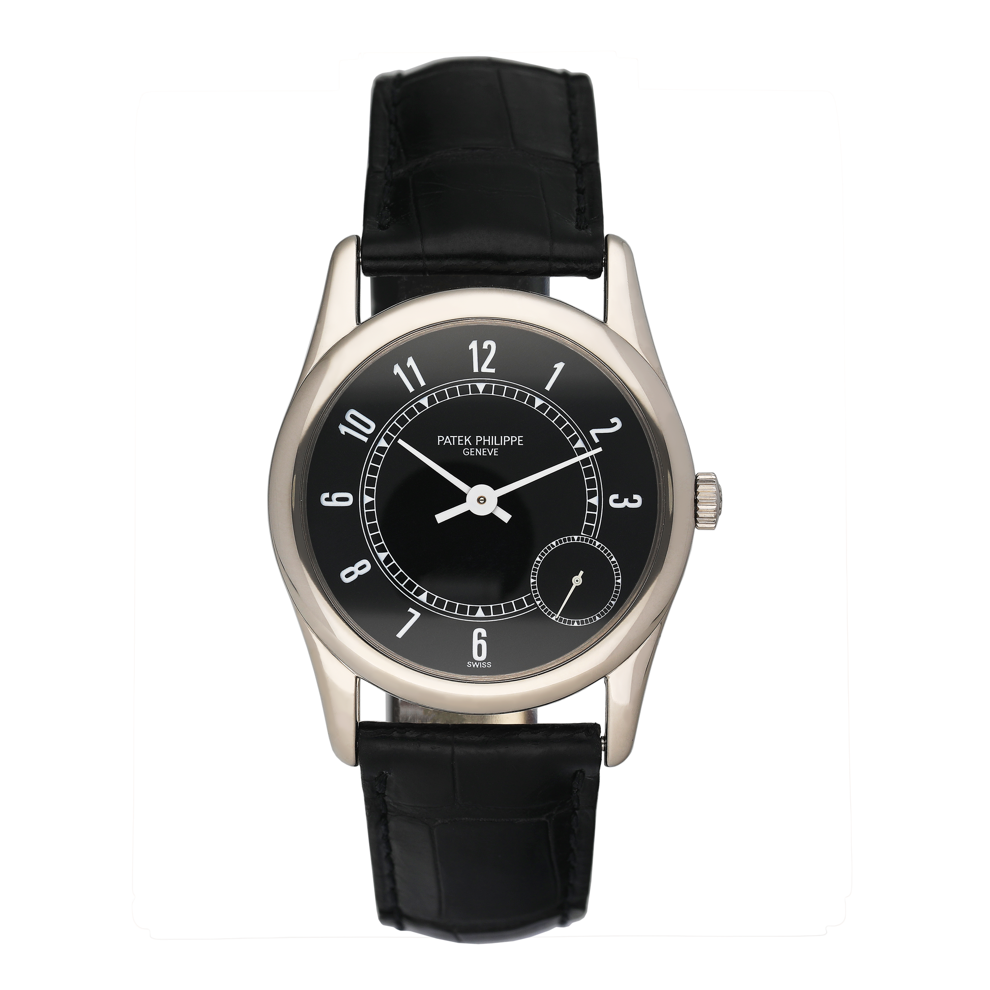 Patek Philippe Calatrava 5000G Black Dial Mens Watch - Watches