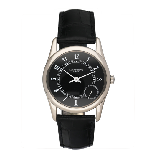 Patek Philippe Calatrava 5000G Black Dial Mens Watch - Watches