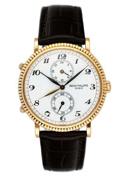 Patek Philippe Calatrava 5034J Travel Time Mens Watch With Archives - Wristwatch