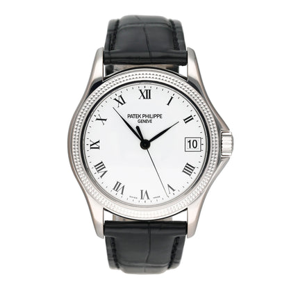 Patek Philippe Calatrava 5117G 18K White Gold Mens Watch With Papers