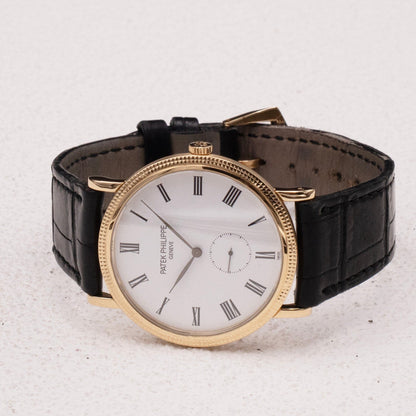 Patek Philippe Calatrava 5119J 18K Yellow Gold Mens Watch - Wristwatch