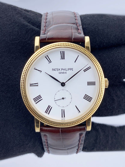 Patek Philippe Calatrava 5119J 18K Yellow Gold Mens Watch With Papers - Watches