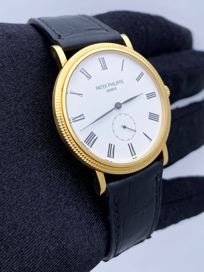 Patek Philippe Calatrava 5119J 18K Yellow Gold Mens Watch - Watches