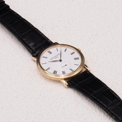 Patek Philippe Calatrava 5119J 18K Yellow Gold Mens Watch - Wristwatch
