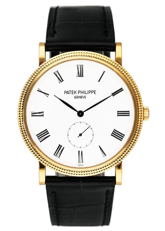 Patek Philippe Calatrava 5119J 18K Yellow Gold Mens Watch With Papers - Wristwatch