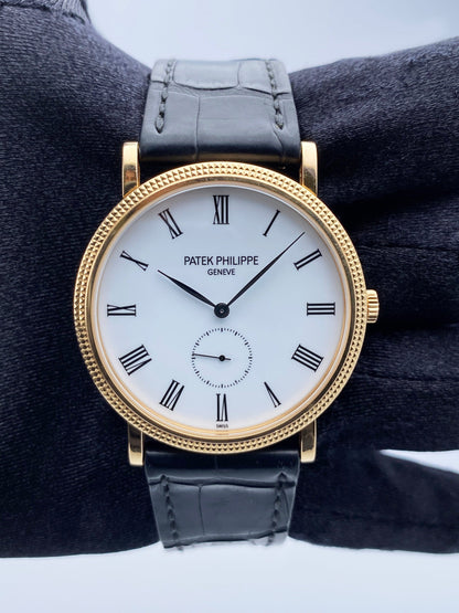 Patek Philippe Calatrava 5119R 18K Rose Gold Mens Watch With Papers & Factory Sealed Service Box - Watches