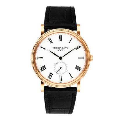Patek Philippe Calatrava 5119R 18K Rose Gold Mens Watch With Papers & Factory Sealed Service Box - Watches