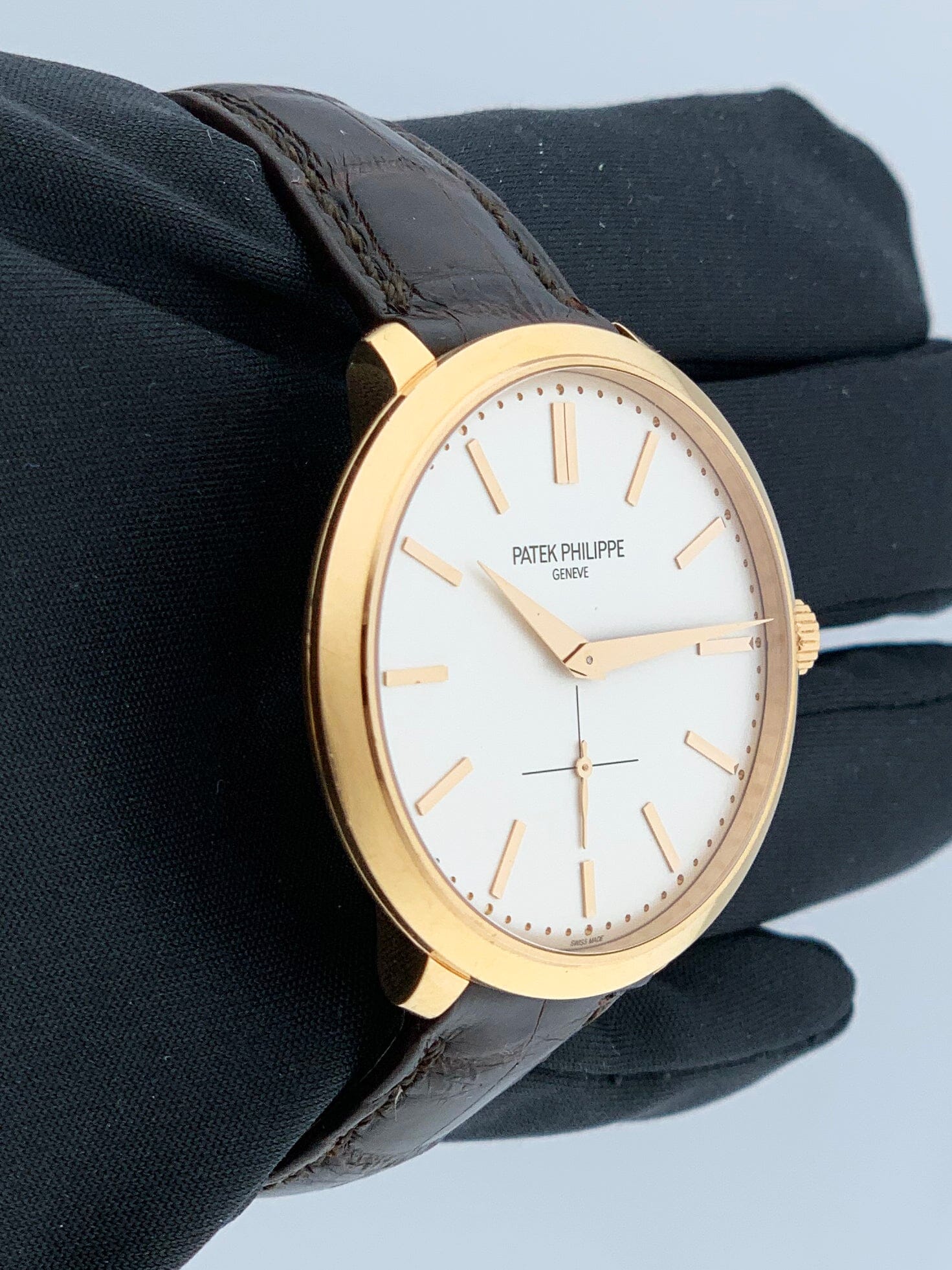 Patek Philippe Calatrava 5123R 18K Rose Gold Mens Watch With Papers - Wristwatch