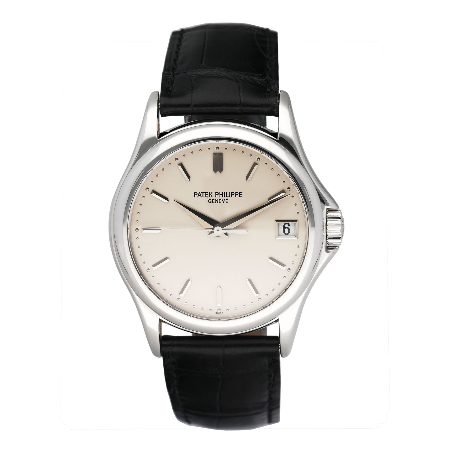 Patek Philippe Calatrava 5127G Silver Dial Mens Watch Box Papers