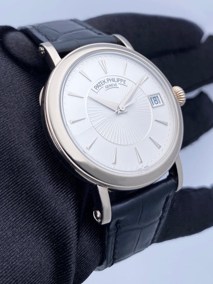 Patek Philippe Calatrava 5153G 18K White Gold Mens Watch Box Papers - Watches