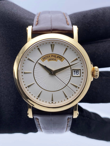 Patek Philippe Calatrava 5153J 18K Yellow Gold Mens Watch Box Papers - Watches