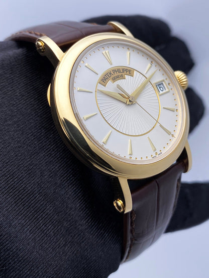 Patek Philippe Calatrava 5153J 18K Yellow Gold Mens Watch Box Papers - Watches