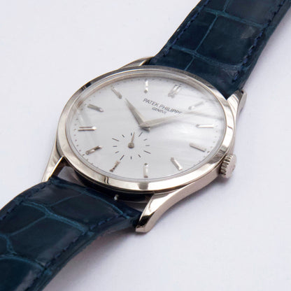 Patek Philippe Calatrava 5196G 18K White Gold Mens Watch - Watches