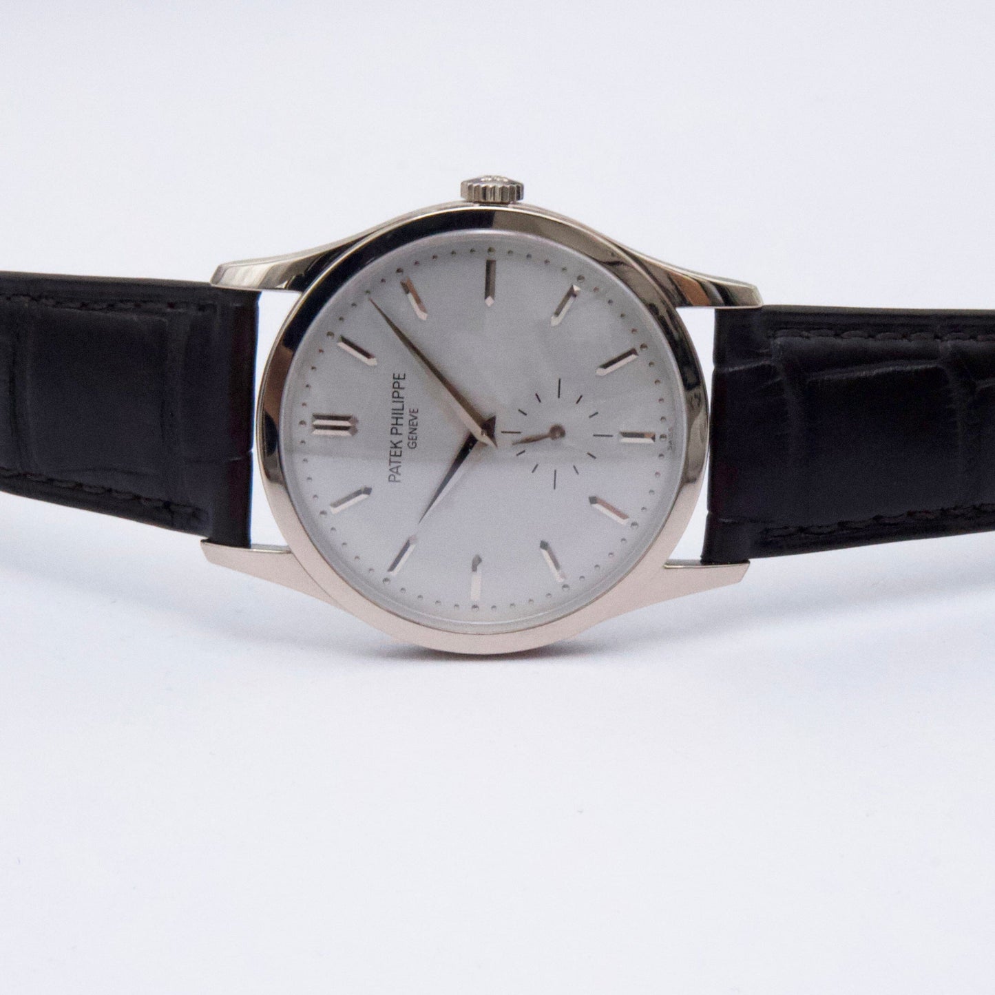 Patek Philippe Calatrava 5196G 18K White Gold Mens Watch - Wristwatch