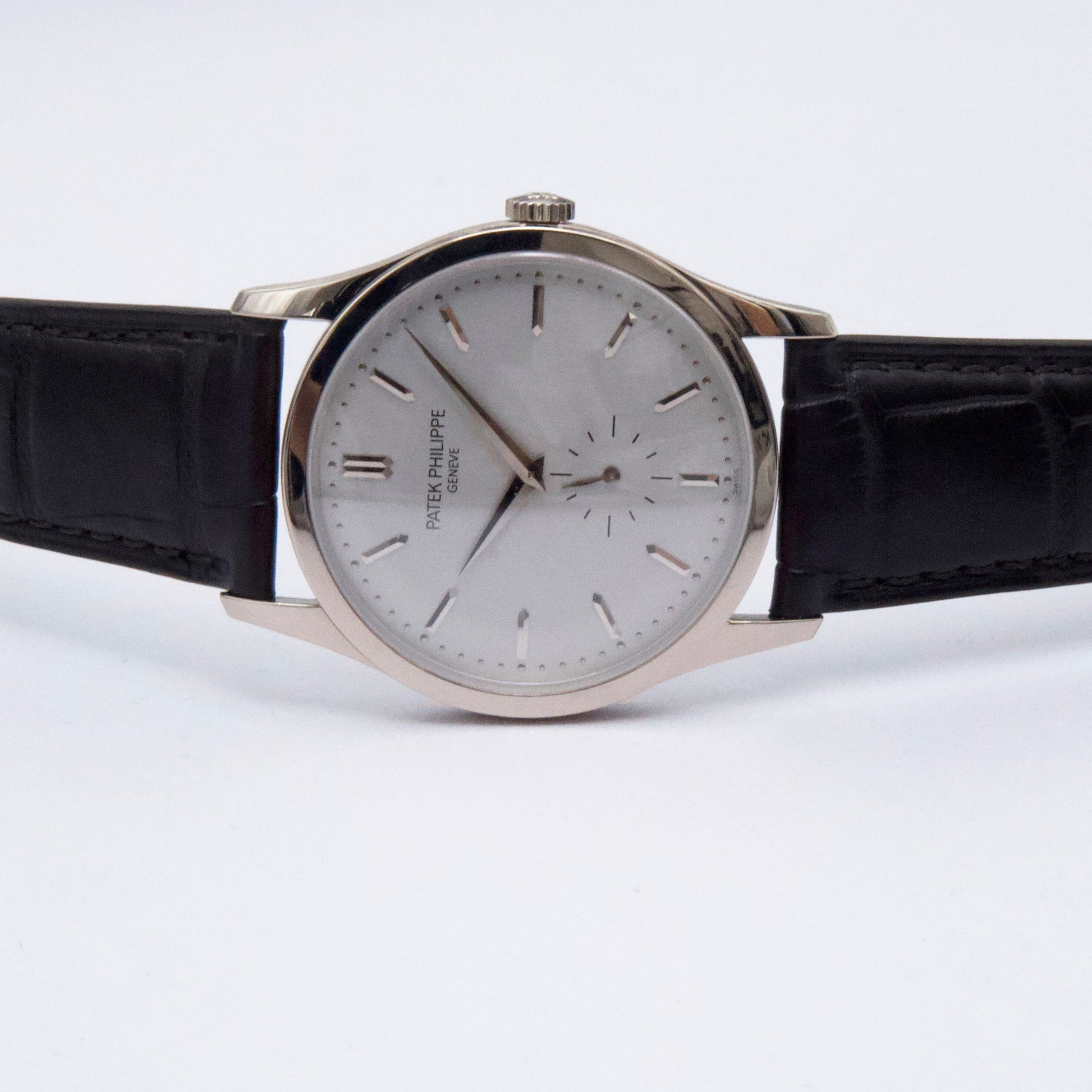 Patek Philippe Calatrava 5196G 18K White Gold Mens Watch - Wristwatch