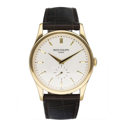 Patek Philippe Calatrava 5196J Yellow Gold Mens Watch - Wristwatch