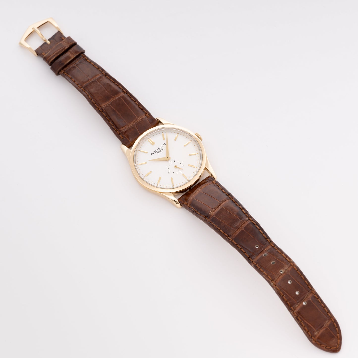 Patek Philippe Calatrava 5196J Yellow Gold Mens Watch - Watches