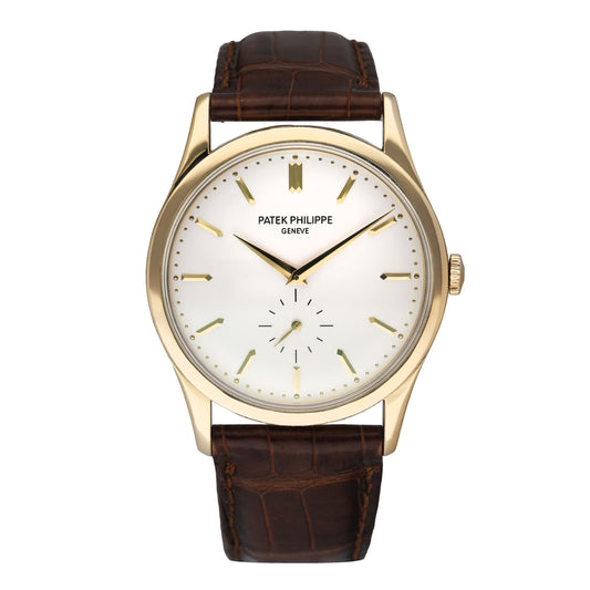 Patek Philippe Calatrava 5196J Yellow Gold Mens Watch - Watches