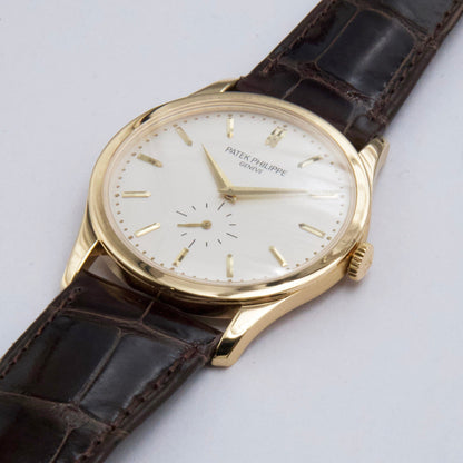 Patek Philippe Calatrava 5196J Yellow Gold Mens Watch - Wristwatch