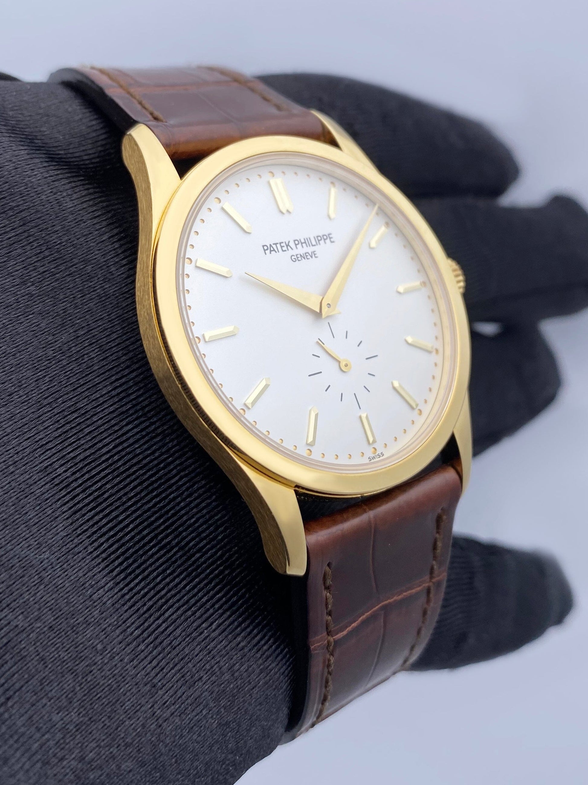 Patek Philippe Calatrava 5196J Yellow Gold Mens Watch - Watches