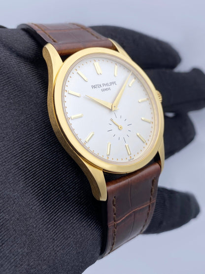 Patek Philippe Calatrava 5196J Yellow Gold Mens Watch - Watches