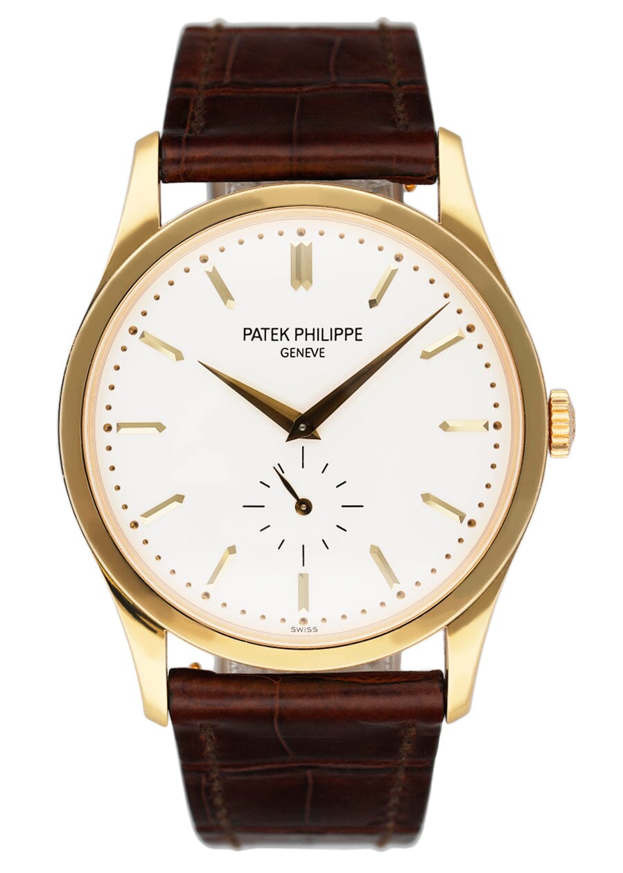 Patek Philippe Calatrava 5196J Yellow Gold Mens Watch - Watches