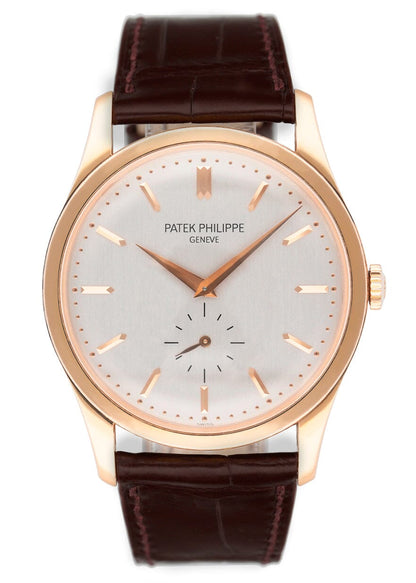 Patek Philippe Calatrava 5196R 18K Rose Gold Mens Watch - Wristwatch