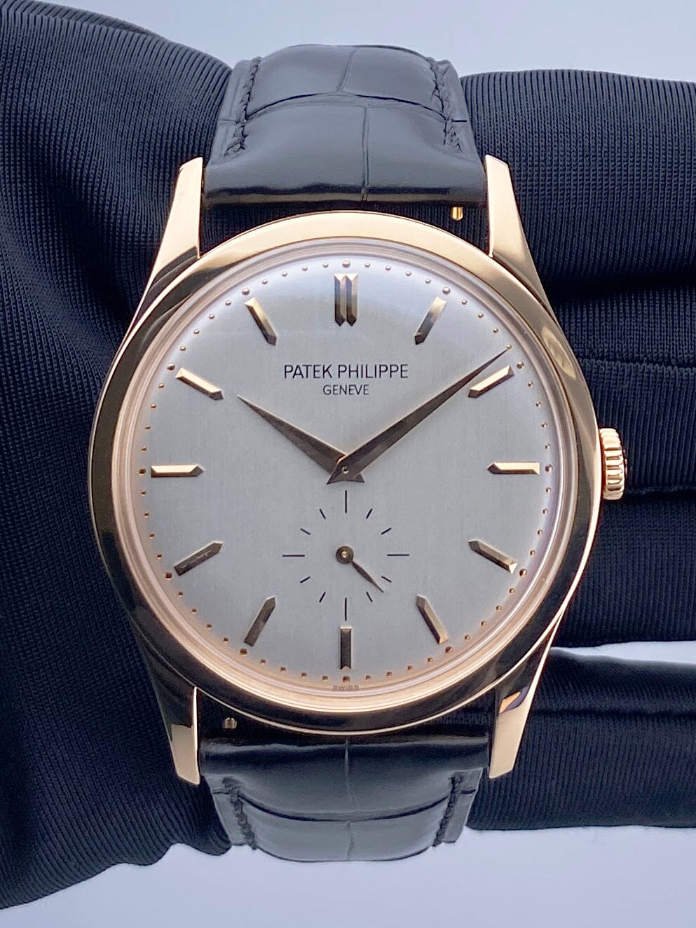 Patek Philippe Calatrava 5196R 18K Rose Gold Mens Watch - Watches